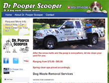 Tablet Screenshot of drpooperscooper.com